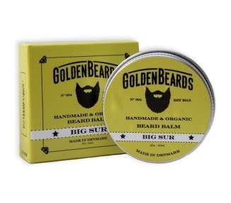 Golden Beards Beard Balm Wax 60ml Big Sur - Moisturizing and Structuring Beard Care Balm