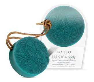 FOREO LUNA 4 Body Evergreen Massage Body Brush Exfoliating Scrubber 100% Waterproof USB-Rechargeable