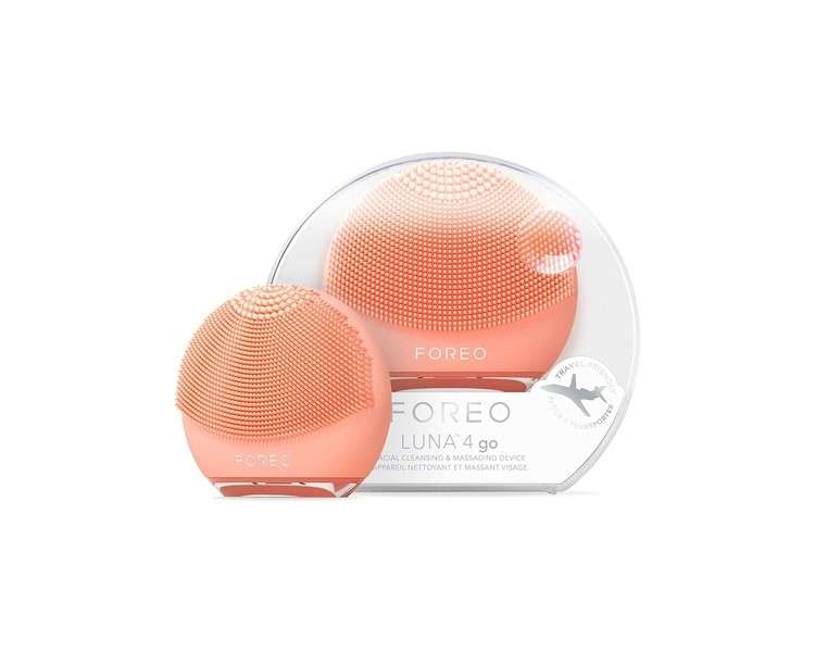 FOREO LUNA 4 go Facial Cleansing Brush and Firming Face Massager Peach Perfect