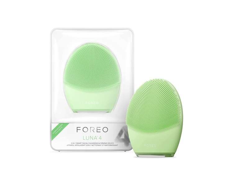 FOREO LUNA 4 Facial Cleansing Brush Firming Face Massager Anti Aging Enhances Absorption of Skin Care Products Combination Skin