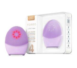 FOREO Luna 4 Plus Facial Cleansing Brush with NIR and LED Red Mask for Deep Cleansing and Firming - Antiaging Face Massager and Microcurrent Face Sculptor for Sensitive Skin