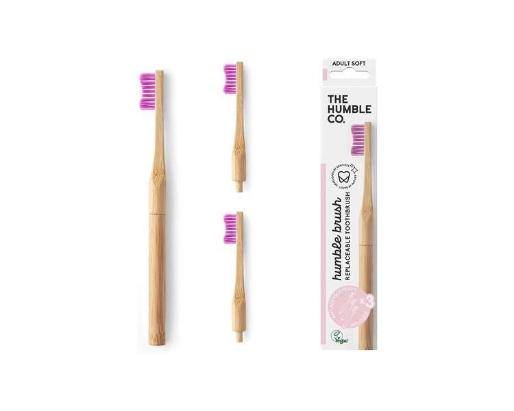 The Humble Co. Brush with Replaceable Head Soft Purple