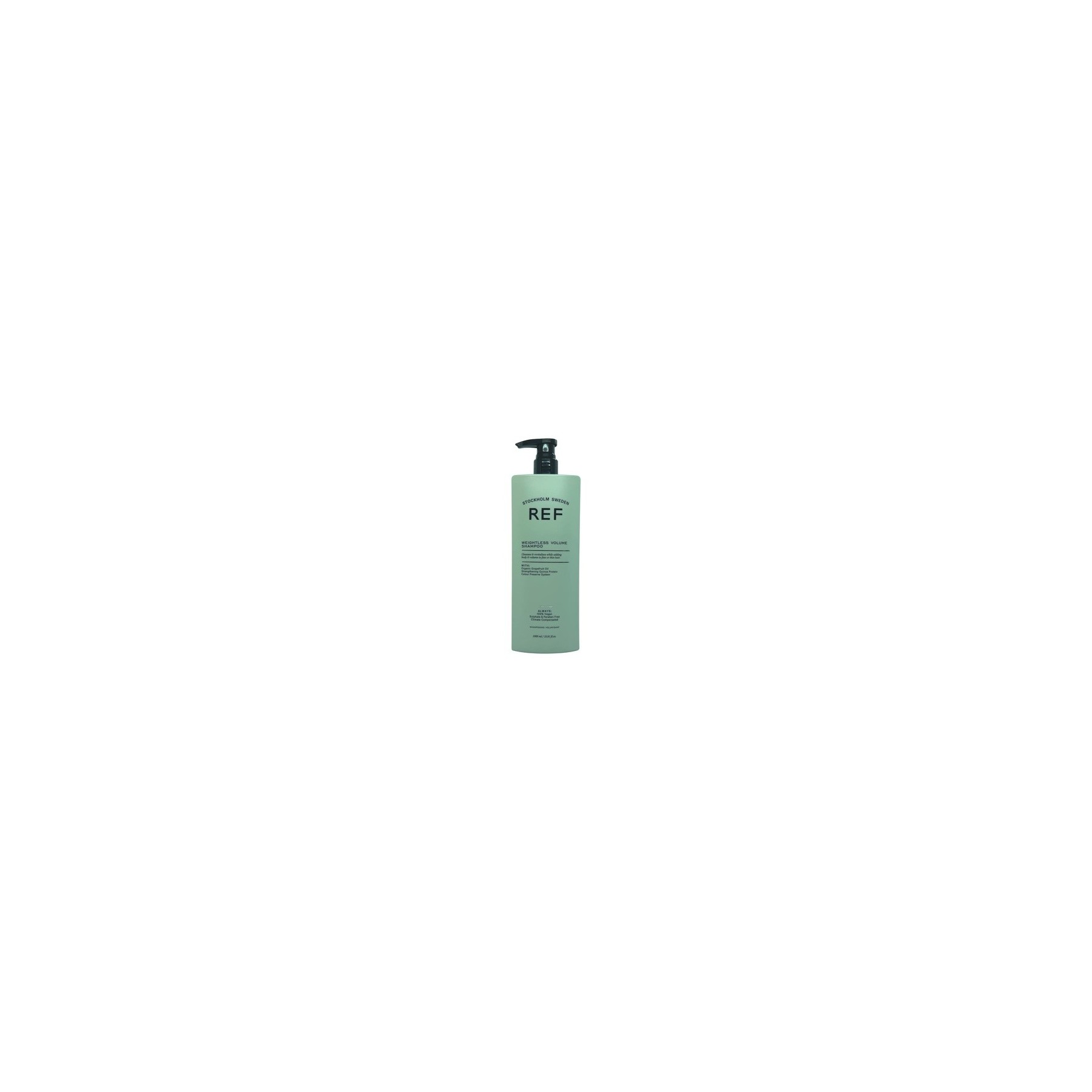 Ref Weightless Volume Shampoo 1000ml Sulfate-Free Shampoo with Natural Extracts for Fine or Thin Hair