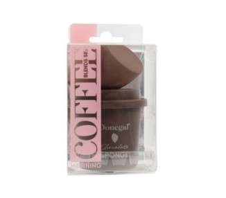 DONEGAL Morning Coffee Chocolate Makeup Sponge with Case