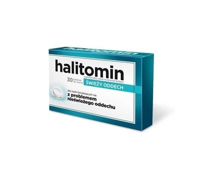 Halitomin Fresh Breath Dietary Supplement 30 Tablets