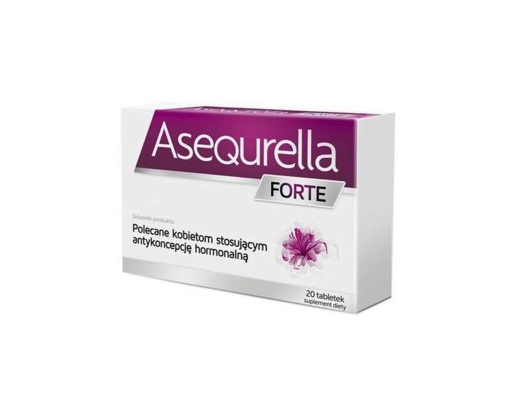 Asequrella FORTE Hormonal Contraceptive 20 Tablets - Expires 02.2024