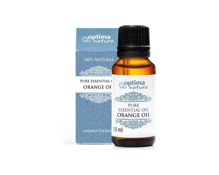 Optima Natura 100% Pure Orange Essential Oil Massage Oil Ideal for Aromatherapy 10ml