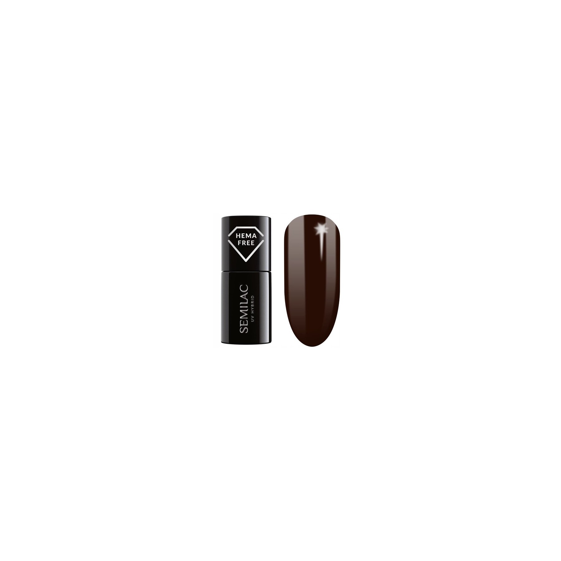 Semilac UV Hybrid Nail Polish 419 Wooden Brown 7ml