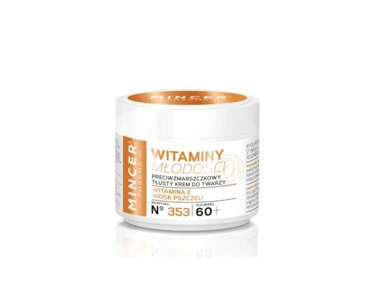 Mincer Pharma Vitamins of Youth Anti-Wrinkle Cream for Oily Skin 50ml