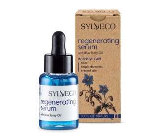 SYLVECO Regenerating Serum with Blue Tansy Oil 30ml - Vegan Natural Cosmetics for Men and Women