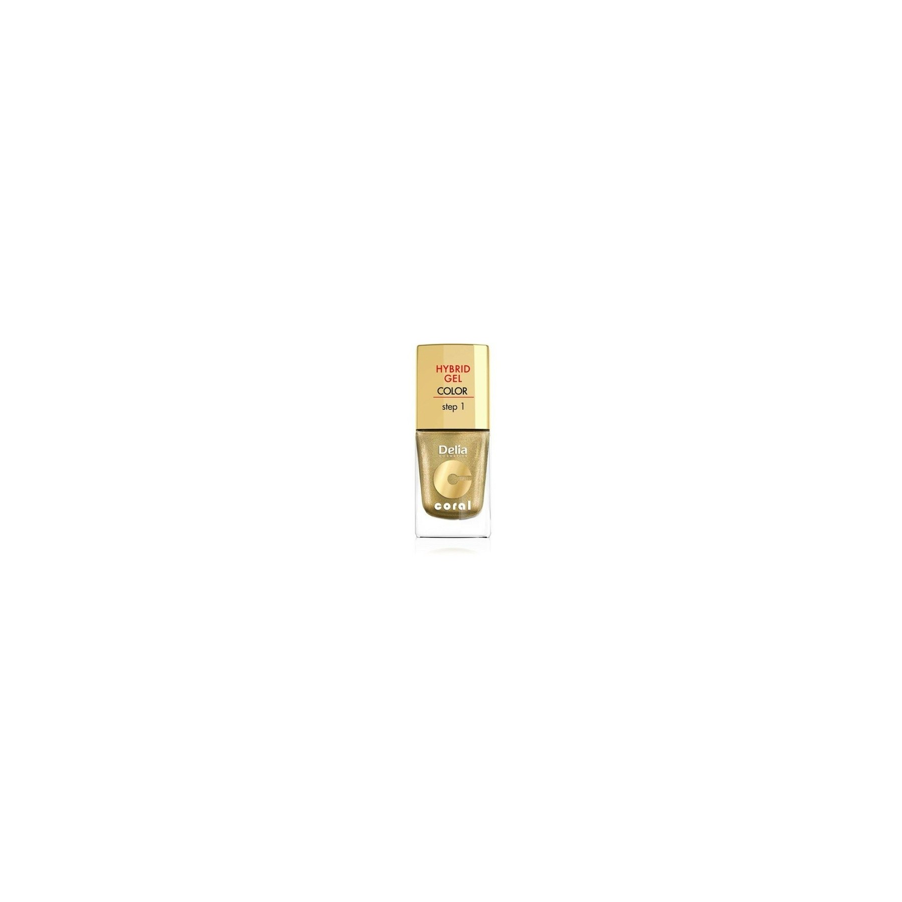 Delia Cosmetics Coral Hybrid Gel Nail Polish No. 28 Gold 11ml