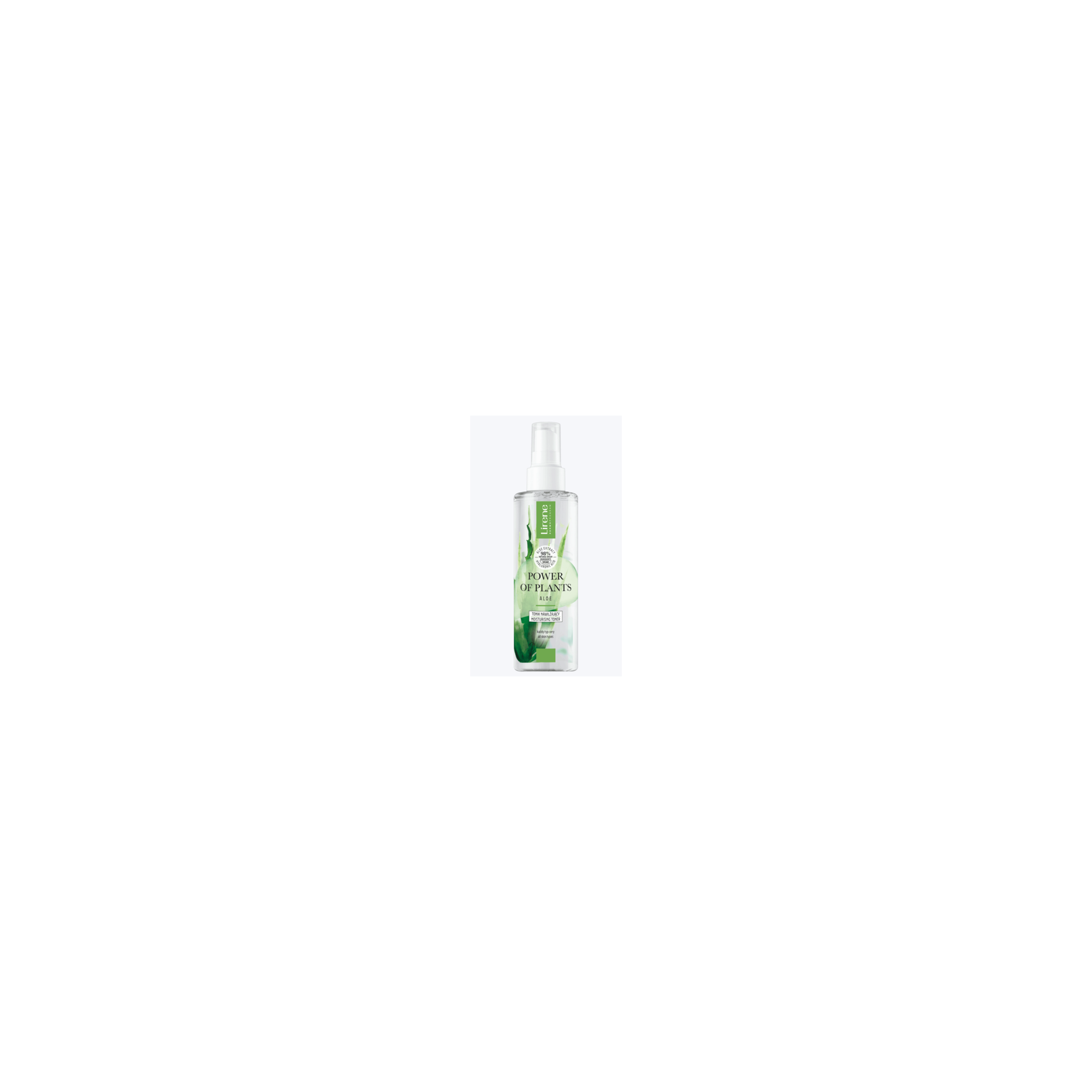 Lirene Power of Plants ALOE 98% Natural Moisturising Face Toner Vegan 200ml