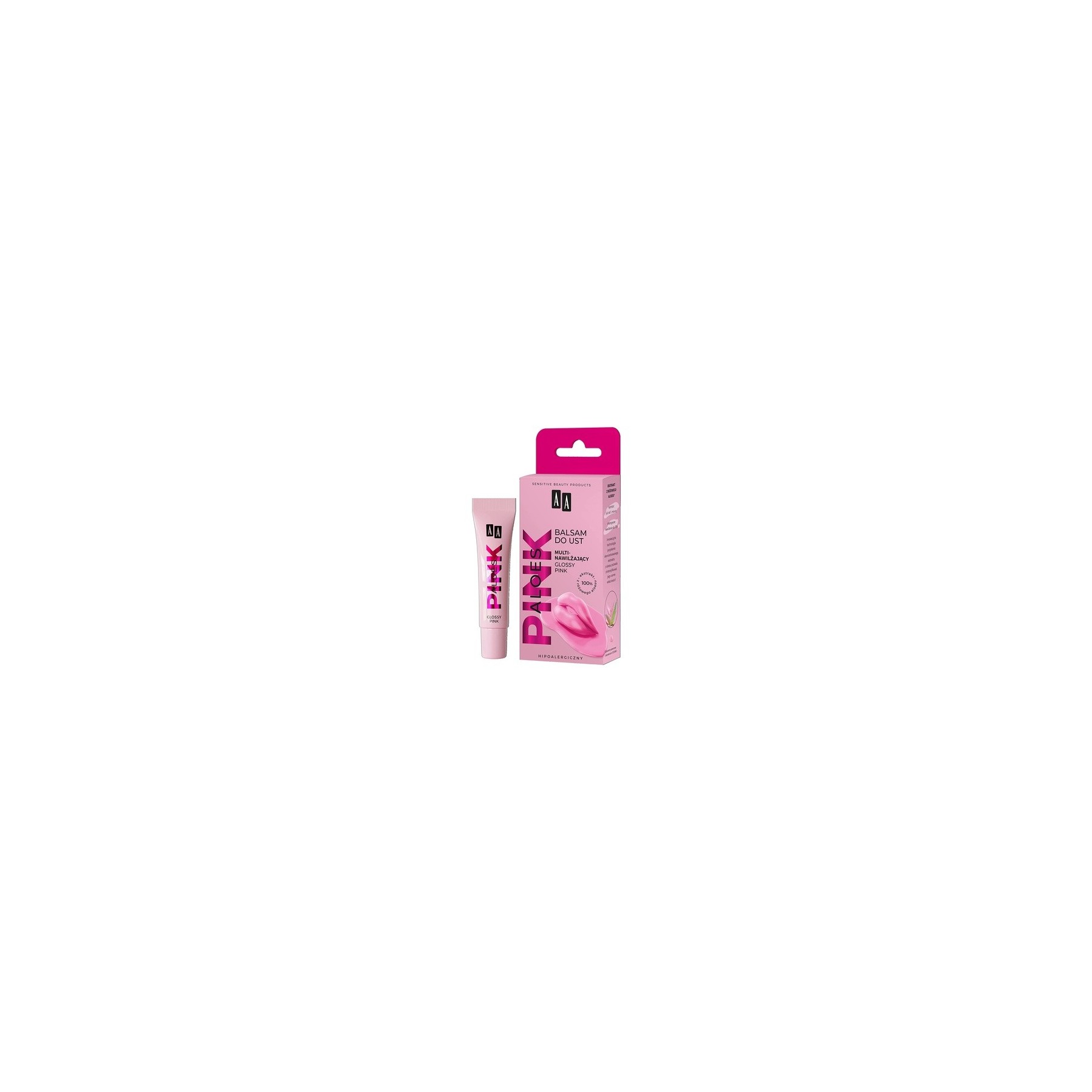 AA Aloes Pink Multinofeuchtigkeitsspendende Lippenlotion Glossy Pink 10g