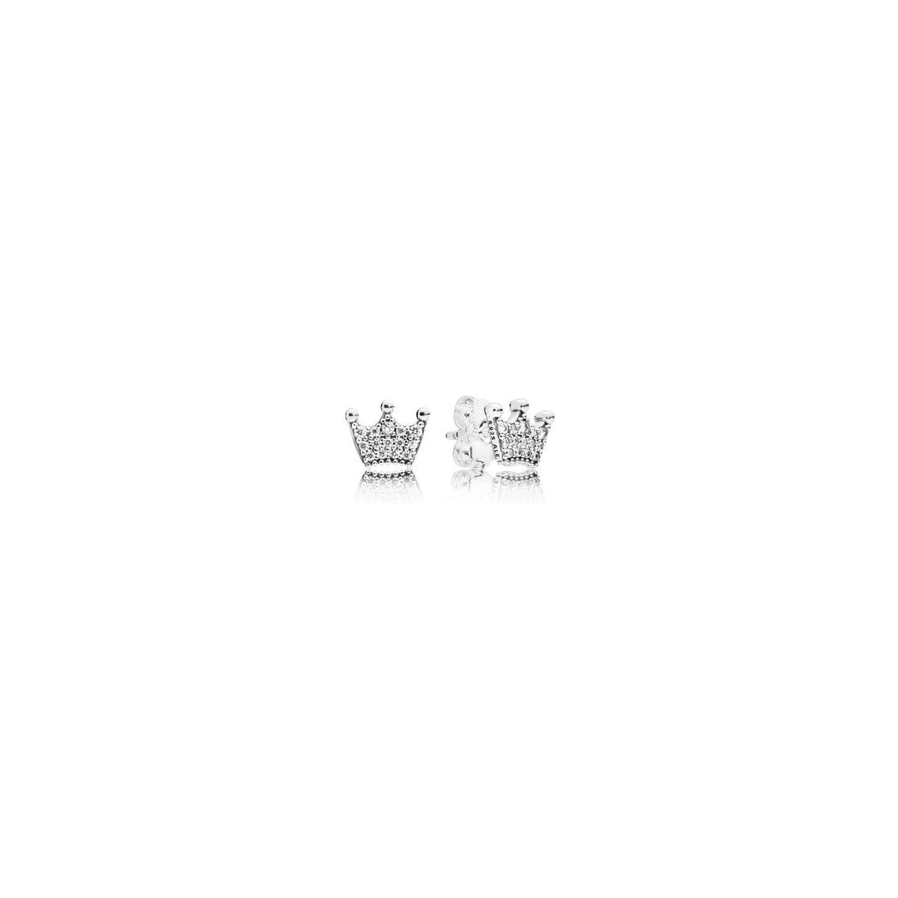 Pandora 297127CZ Enchanted Crowns Silver Women's Earrings