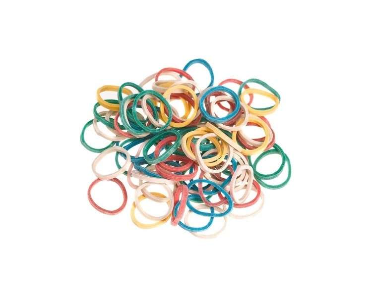 SIBEL Small Hair Bands for Braiding Assorted Colors - Pack of 500