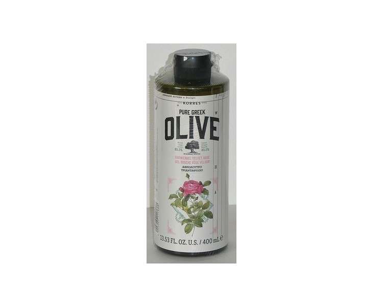 KORRES Pure Greek Olive Oil & Velvet Rose Shower Gel 13.53 fl oz