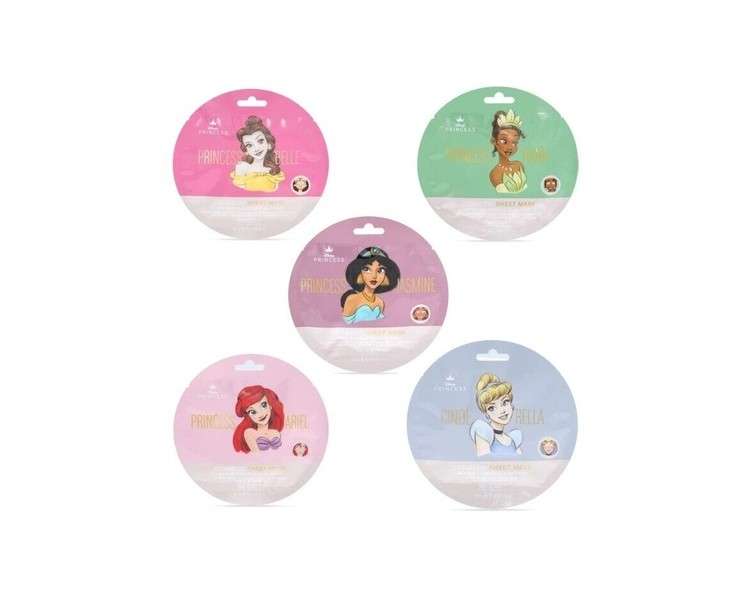 Disney Princess Sheet Mask Collection Tiana Belle Cinderella Jasmine Ariel