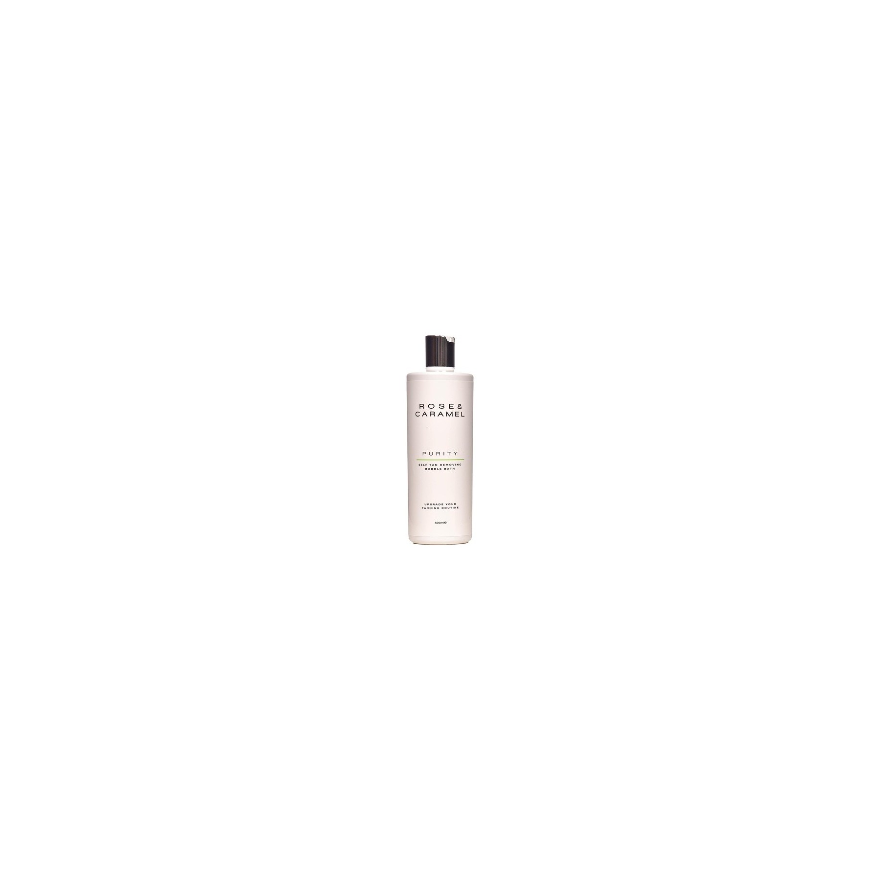Rose & Caramel Purity Self Tan Removing Bubble Bath 500ml - Fast Self Tan Eraser Vegan and Cruelty Free