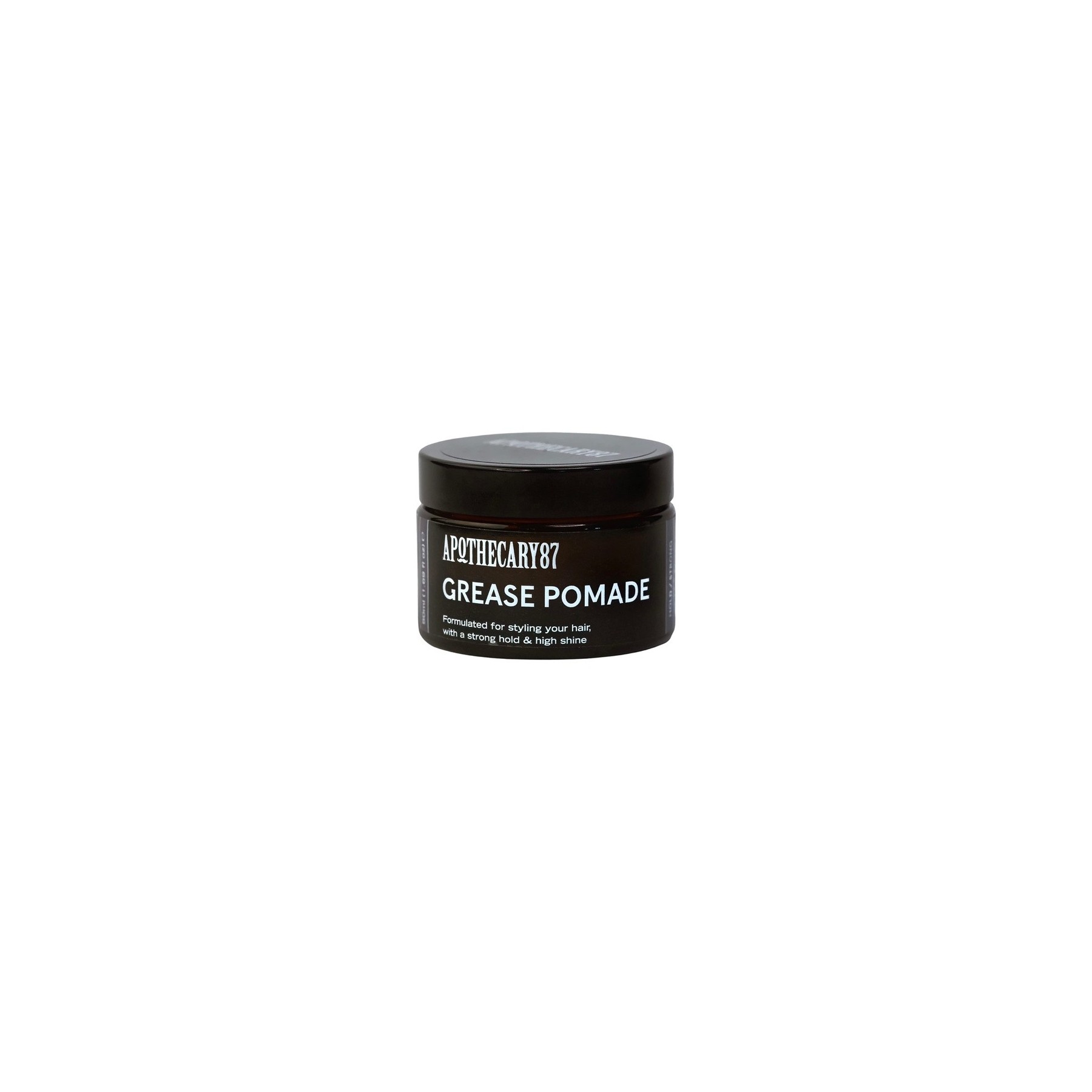 Apothecary 87 Grease Pomade 50ml Cruelty Free High Shine Strong Hold