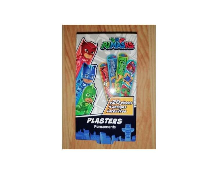 PJ Masks Waterproof Children's First Aid Plasters Stickers 20 Pack