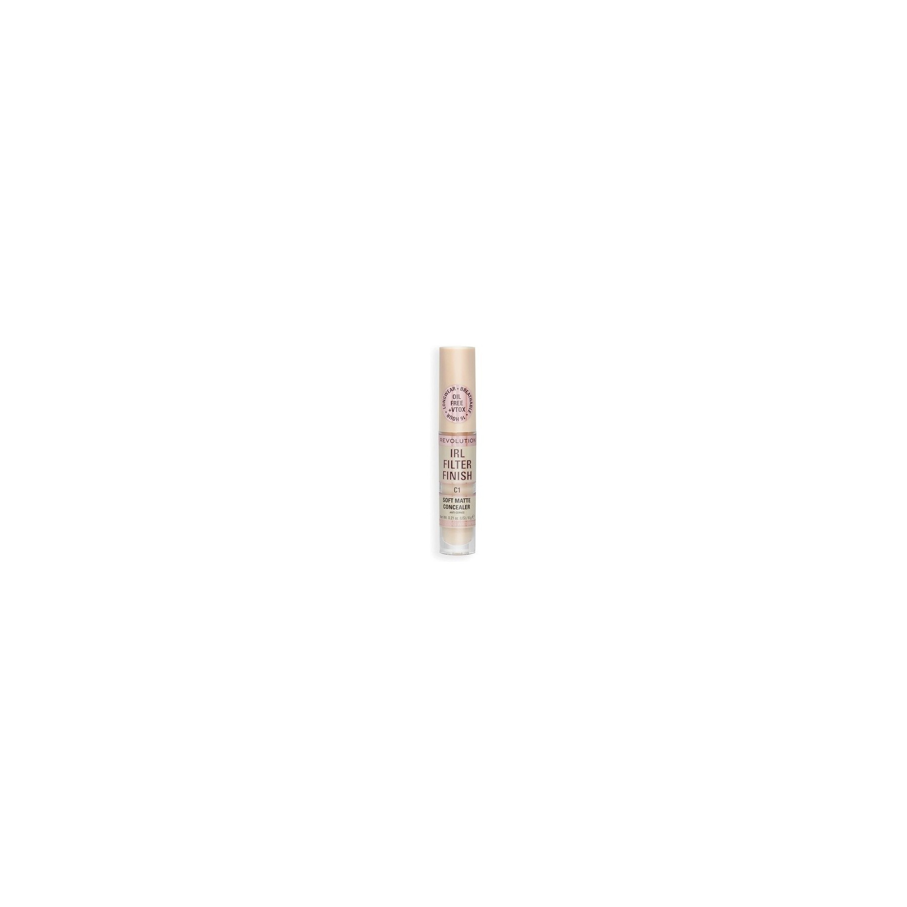 Makeup Revolution IRL Filter Finish Concealer Medium to Full Coverage C1 6g