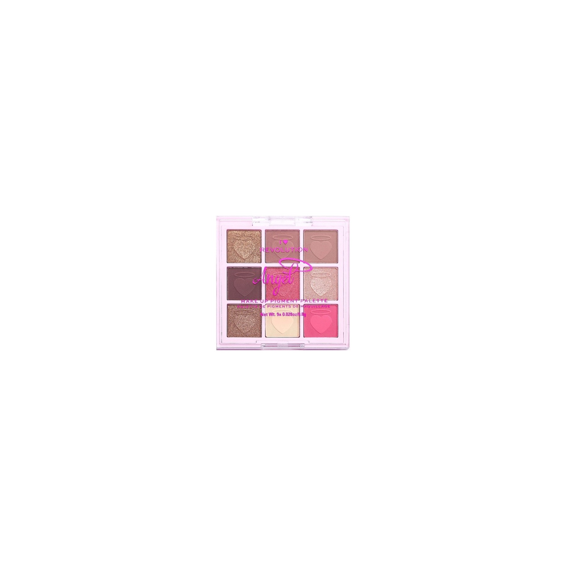 I Heart Revolution Fantasy Angel Makeup Pigment Palette 9 Shades 7.2g