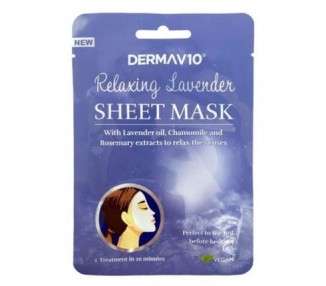 Derma V10 Relaxing Lavender Sheet Mask