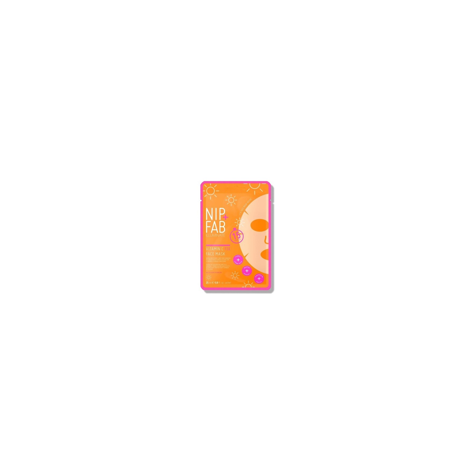 Nip + Fab Vitamin C Fix Sheet Mask for Face with Coconut Water and Citrus Fruit Extract 24ml
