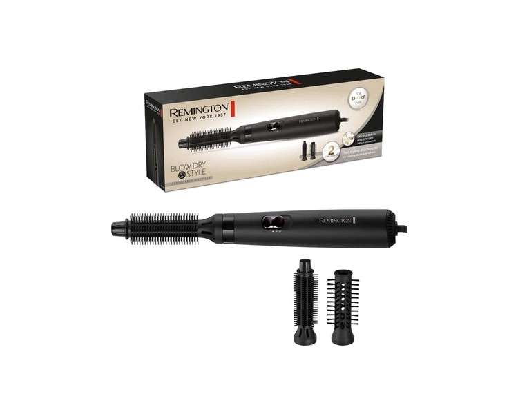 Remington Airstyler AS7100 Hot Air Brush with 2 Attachments 19mm and 25mm - 2 Heating and Blower Levels
