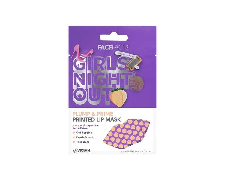 Face Facts Girls Night Out Plumping Printed Lip Mask
