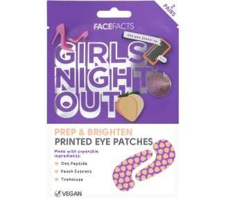 Face Facts Girls Night Out Brightening Printed Eye Patches