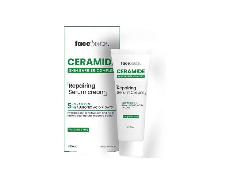 Face Facts Ceramide Repairing Serum Repairs and Hydrates Skin 30ml