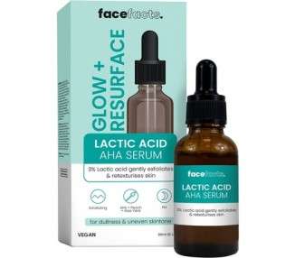 Face Facts Moisturising Facial Serum with Lactic Acid 30ml