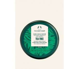 The Body Shop Tea Tree Purifying & Balancing Hair & Scalp Scrub with Vegan Silk Protein 240ml