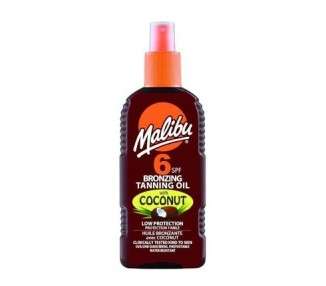 Malibu Bronzing Tanning Spray Oil with Coconut SPF6 200ml