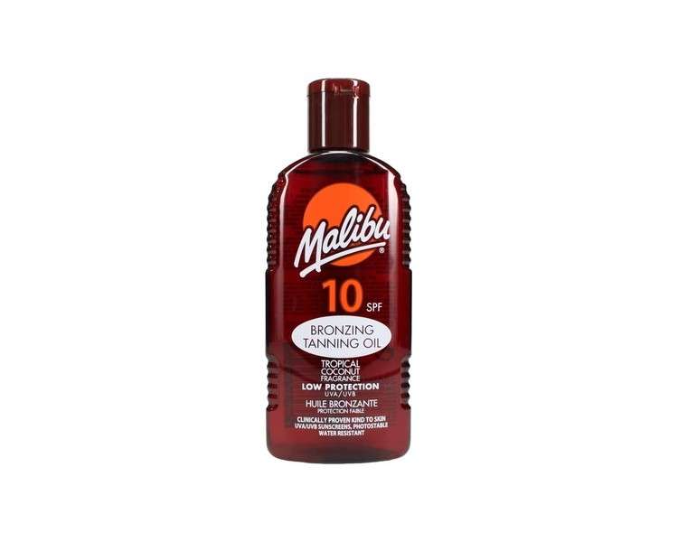 Malibu Sun SPF 10 Bronzing Tanning Oil with Low Protection 200ml