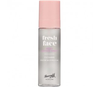 Barry M Fresh Face Dewy Finish Setting Spray with Cucumber Extract and Snow Mushroom - Clear