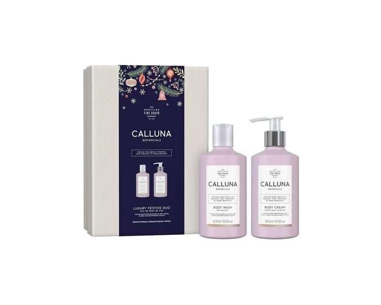 Scottish Fine Soaps Calluna Body Wash and Body Cream Set 300ml