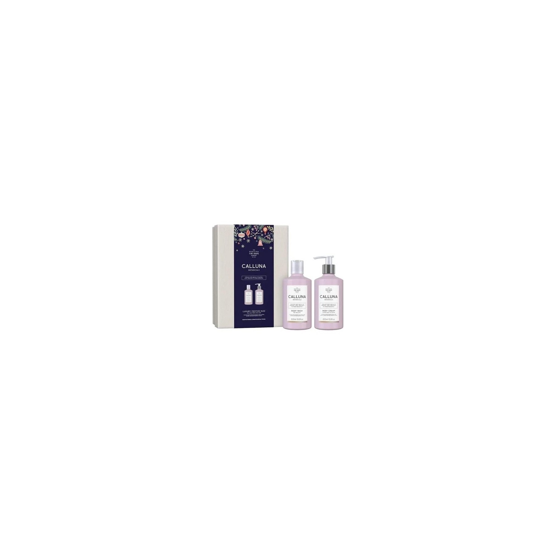 Scottish Fine Soaps Calluna Body Wash and Body Cream Set 300ml