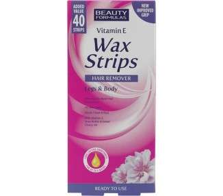 Beauty Formulas Cold Wax Strips 40 Count