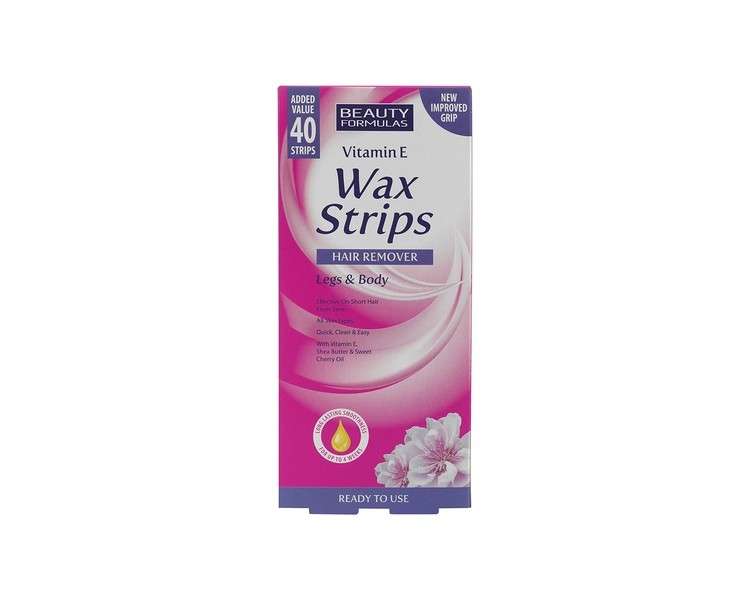Beauty Formulas Cold Wax Strips 40 Count