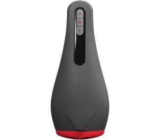OTOUCH Airturn2 Masturbator Automatic Male Sex Toy with Heat Function 12 Vibration Modes Vibration and Suction Function Waterproof Quiet Black/Red