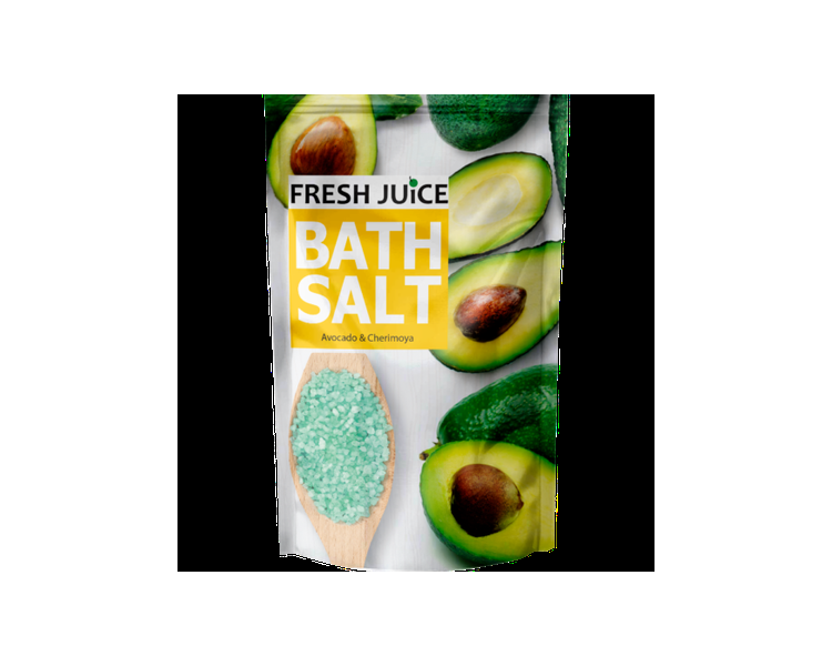 Avocado & Cherimoya Bath Salt Rich in Minerals 500g Fresh Juice