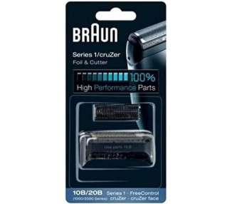 Braun Replacement Foil & Cutter 10B for Series 1 FreeControl and 1000 Series