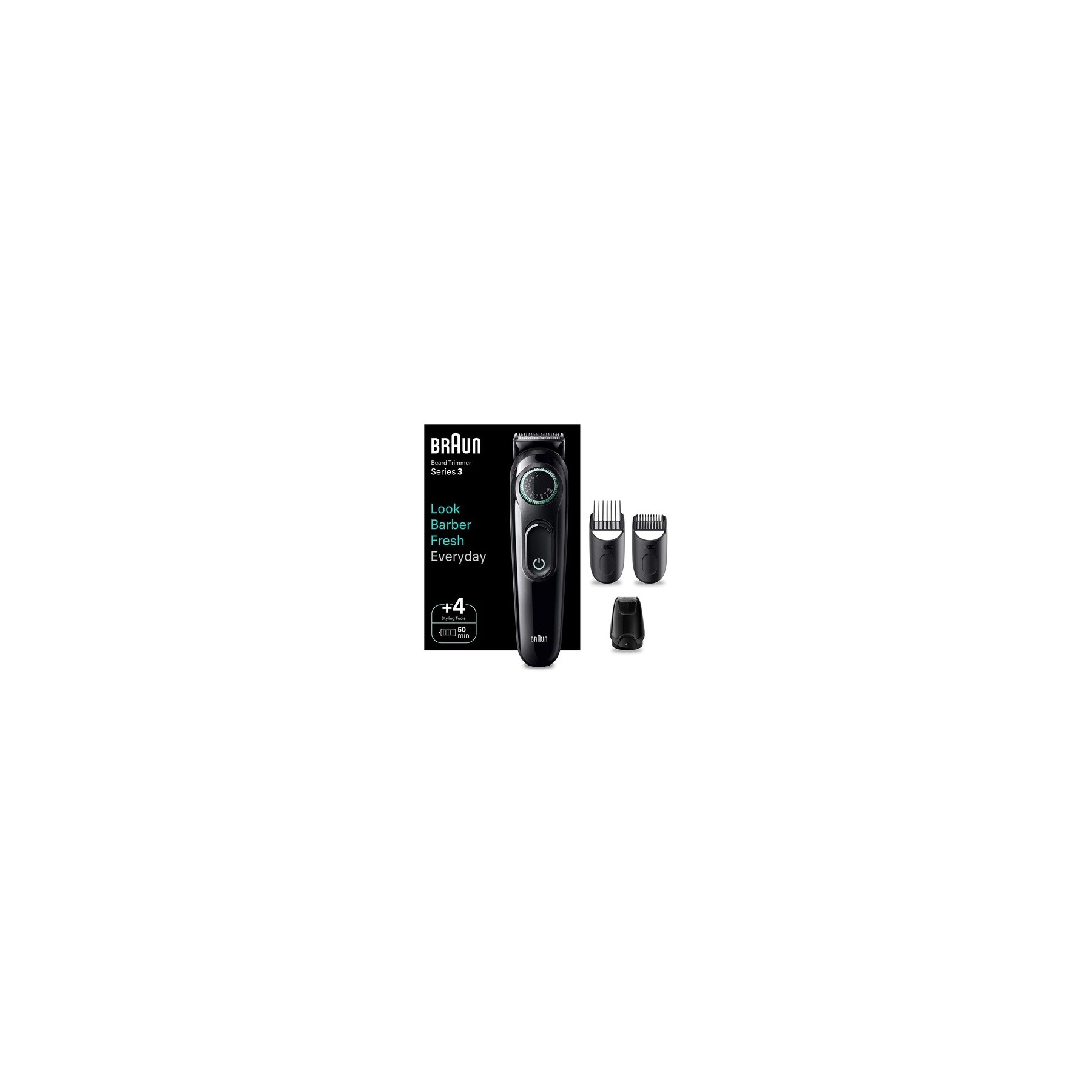Braun Series 3 BT3421 Beard Trimmer and Hair Clipper for Men with Ultra Sharp Blade and 40 Length Settings