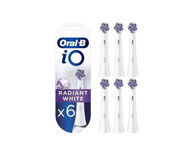 Oral-B iO Radiant White Electric Toothbrush Head with Angled Bristles and Polishing Petals