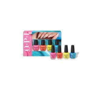 OPI Nail Lacquer Mini Pack Summer Make the Rules Opaque Pearl & Crème Finish 4 x .125 fl oz