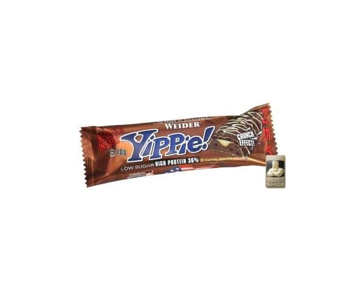 Weider Yippie! Bar Cookies Double Choc Chocolate Biscuit 45g