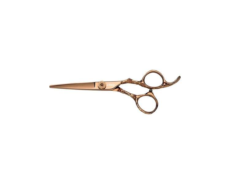 E-Kwip Flower Hairdressing Scissors 5.5-Inch Rose Gold 0.06kg