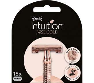Wilkinson Sword Intuition Rose Gold Blades 15 Units
